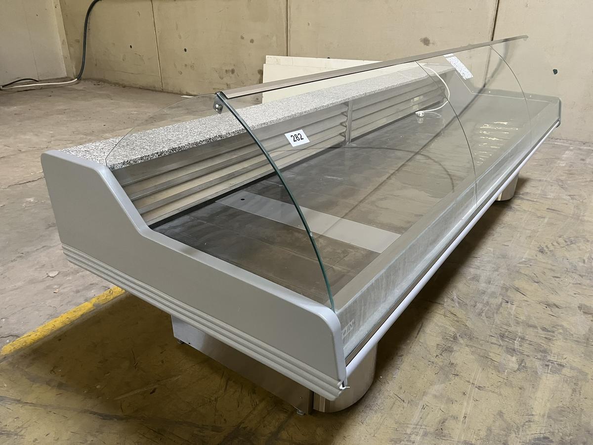 Verkaufspult in Edelstahl mit Granitplatte, Blanco Saigon 350, ca 350x117x118cm?d=2026-01-23 16:40:44