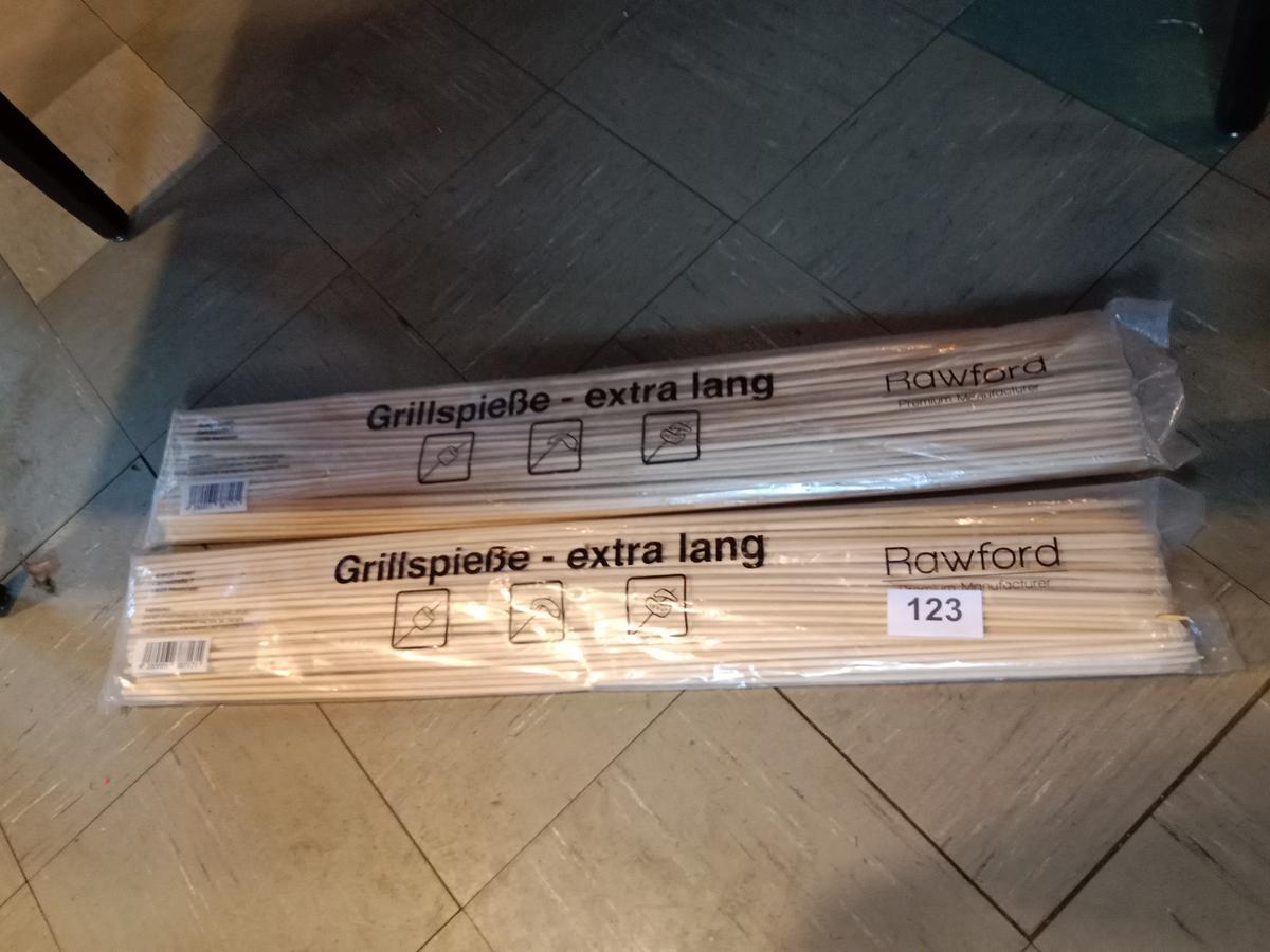 2 Pakete Grillspie&szlig;e lang 90 cm