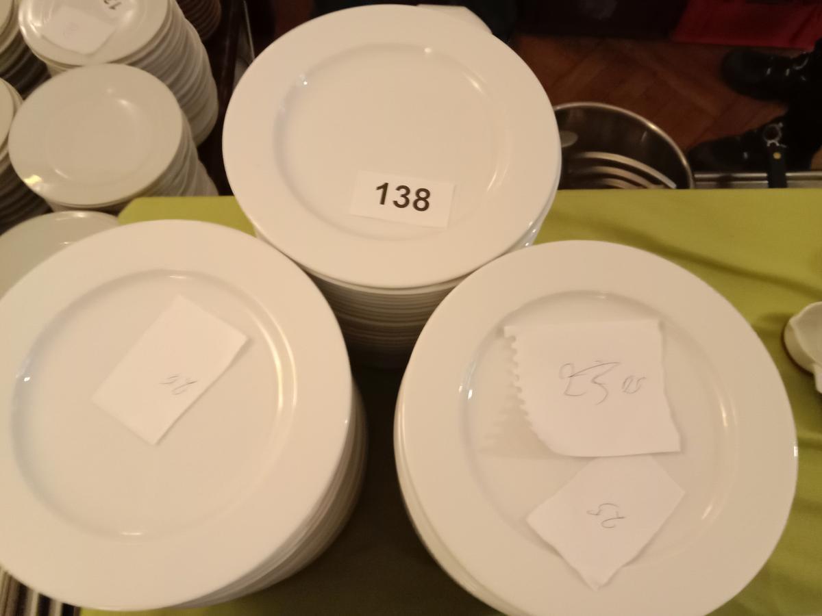 148 St&uuml;ck Teller RAK flach 24 cm