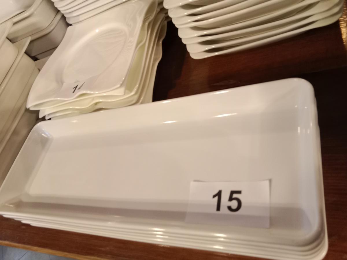 5 Stk. feuerfeste Porzellan 3 cm tief 16/36 cm