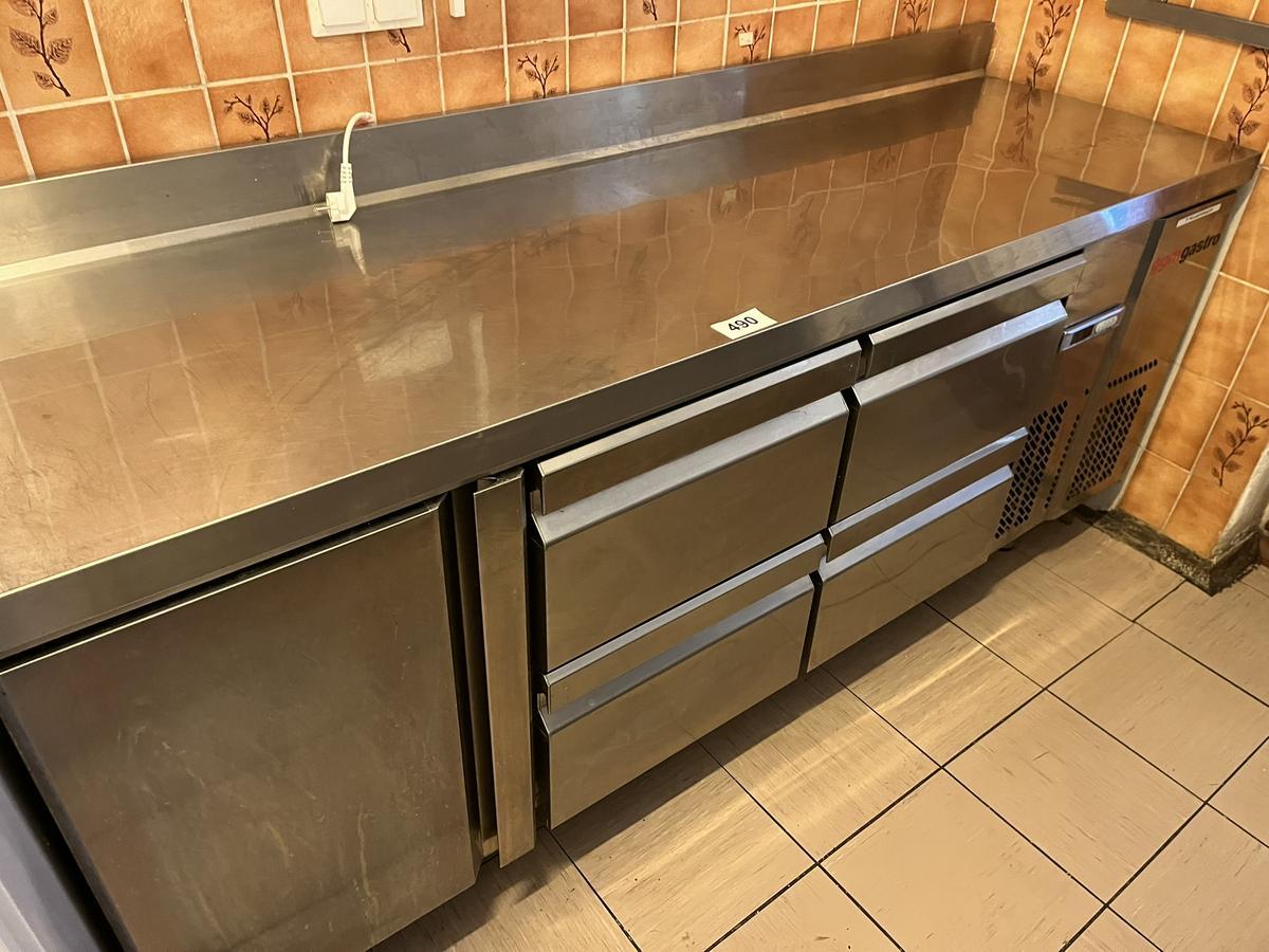 GGM Gastro K&uuml;hlpult 200785 cm steckerfertig 4 Laden,T&uuml;re