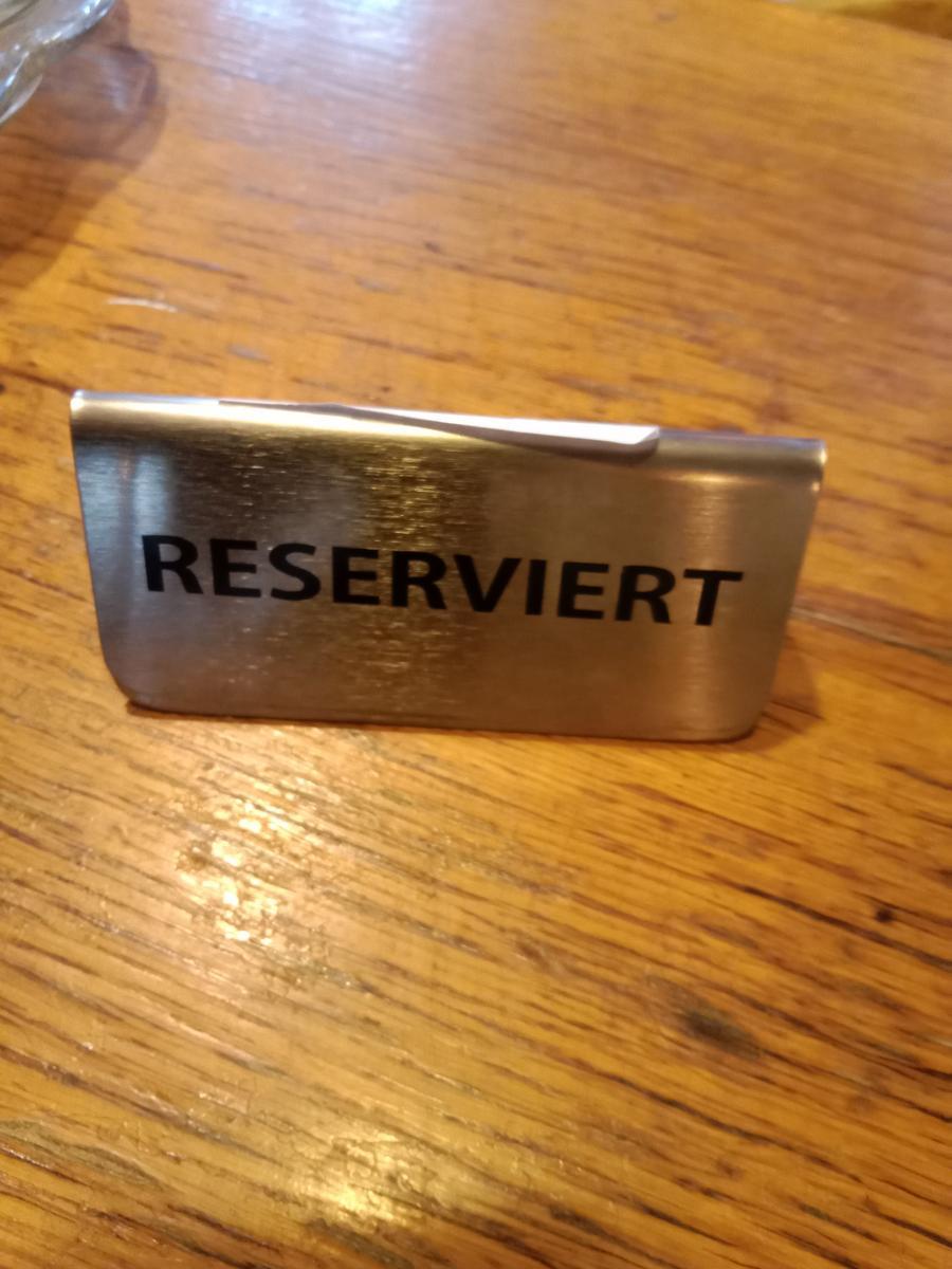 25 St&uuml;ck Reserviert Tischschilder