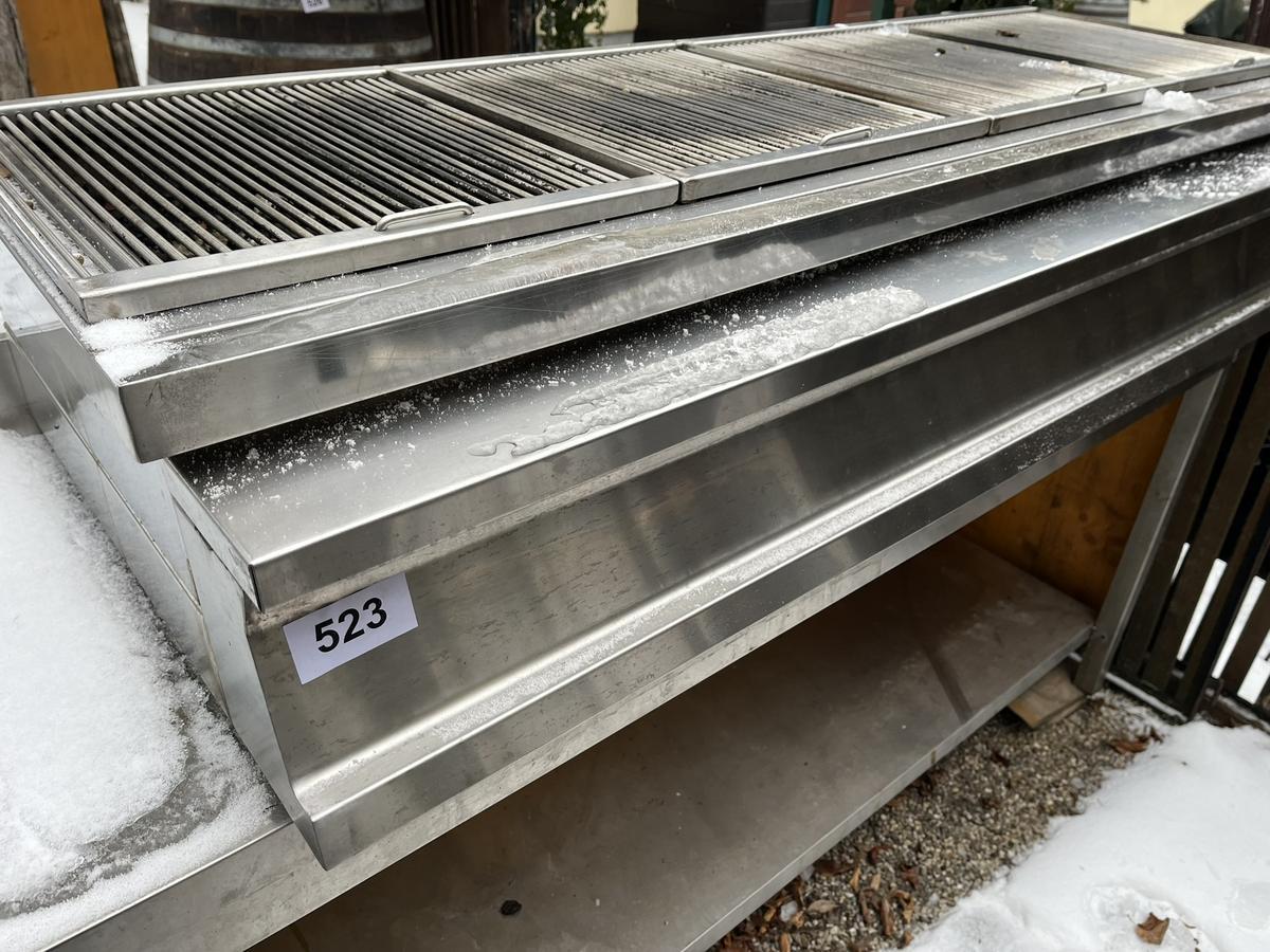 Holzkohlengriller ca. 200/91 cm Tischger&auml;t