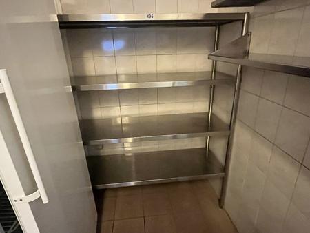 2 Stück Hängeregale Edelstahl 1x 160 cm - 1 x 180 x 48 cm 2 Stück Hängeregale Edelstahl 1x 160 cm - 1 x 180 x 48 cm