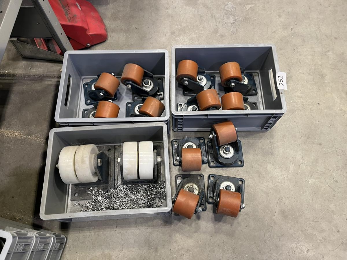 Posten Schwerlastrollen ( 3 x 4 er Set ) 2 St&uuml;ck Einzelrollen