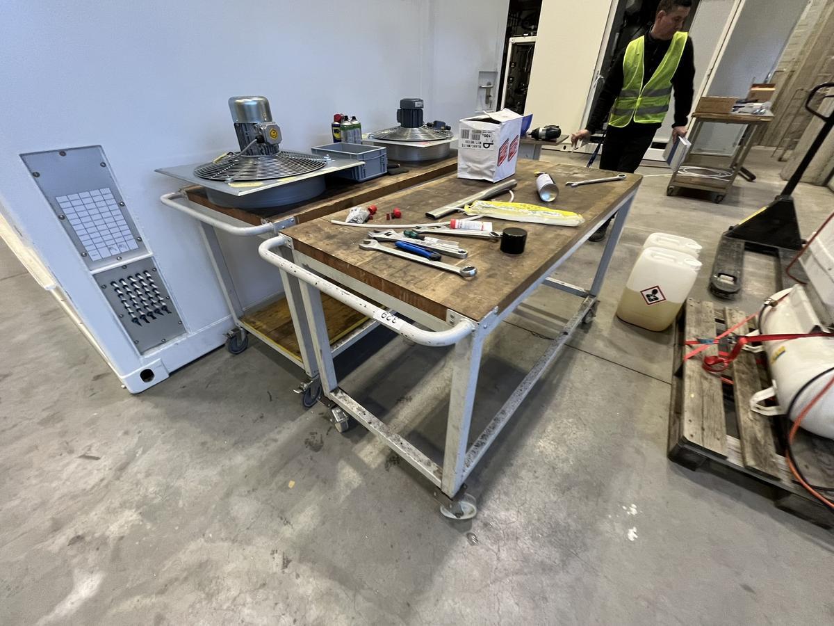 Werktisch mit Massivholzplatte mobil ca. 160/70 cm?d=2026-02-05 16:40:40