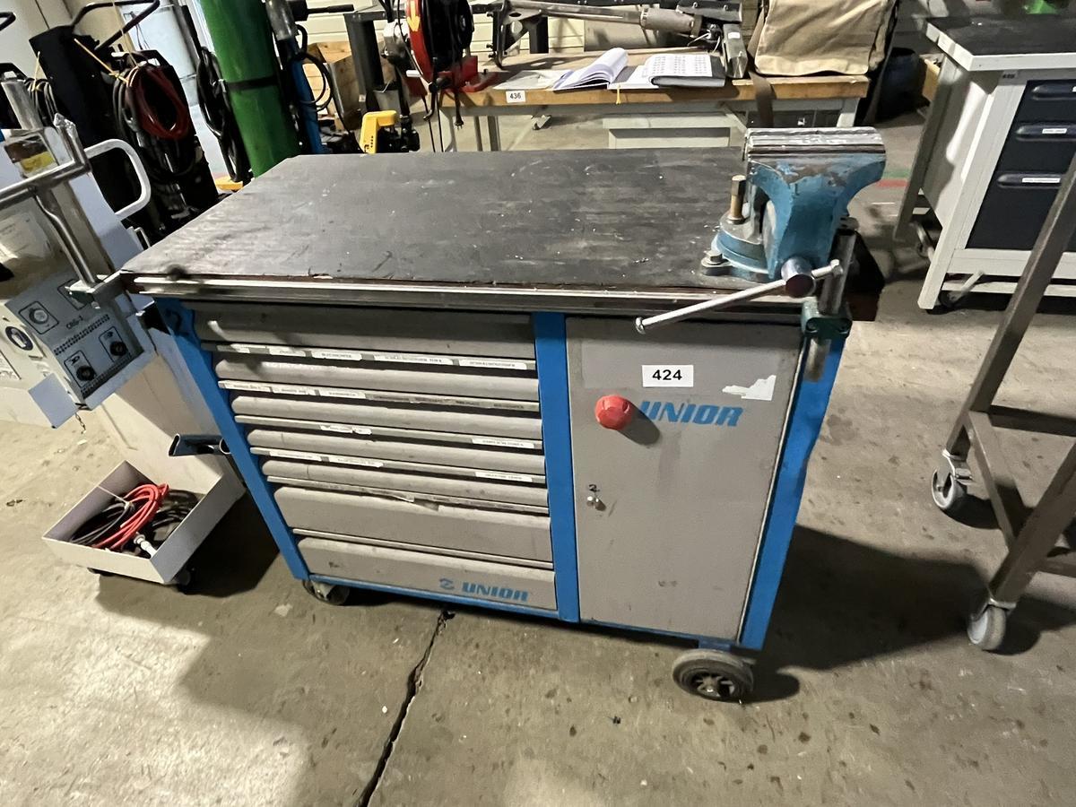 UNIOR Werkzeugwagen mit Schraubstock ohne Inhalt?d=2026-02-06 05:39:20