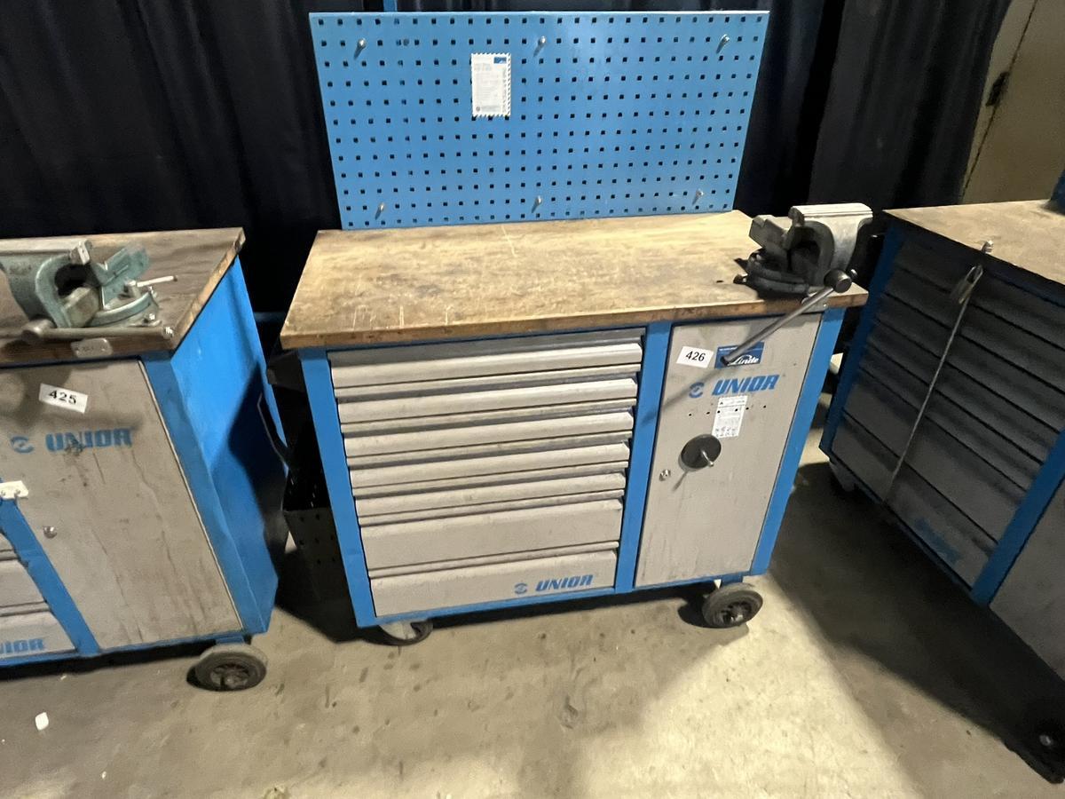 UNIOR Werkzeugwagen mit Schraubstock ohne Inhalt?d=2026-02-06 08:47:33