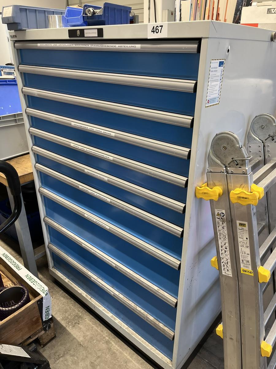 LISTA Schrank mit 10 Auszugsladen ca. 102/72/155 cm