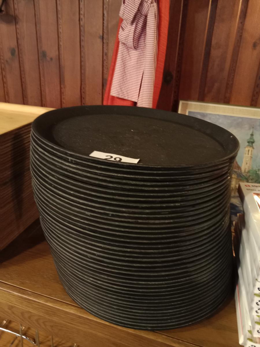 37 St&uuml;ck Tablett 35 cm Durchmesser , rutschfest