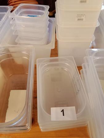 48 teiliges 1/3 - 1/6 GN Set in Kunststoff mit Deckel