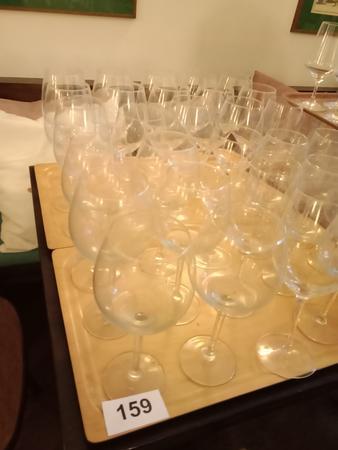 47 St�ck Rot/Wei�weingl�ser