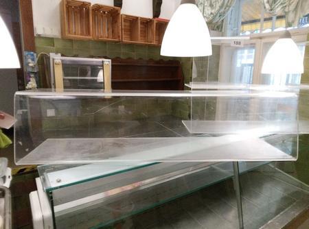 Spuckschutz f�r Buffet, B 120cm, H 29cm, T 35, Plexiglas