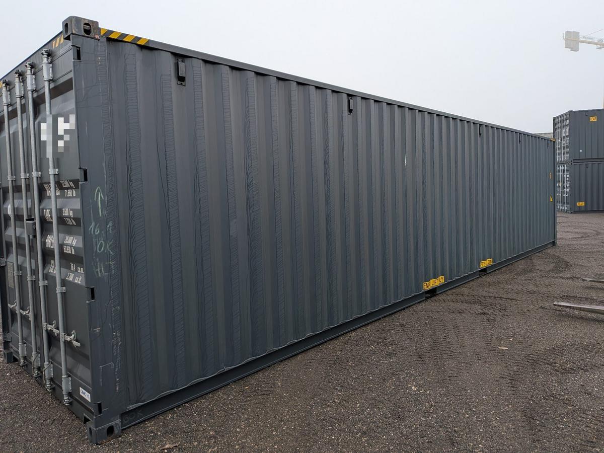 KREMS: 40 Fu&szlig; See- und Lagercontainer, High Cube, RAL7016 anthrazitgrau, Containernummer: FORU887063-0