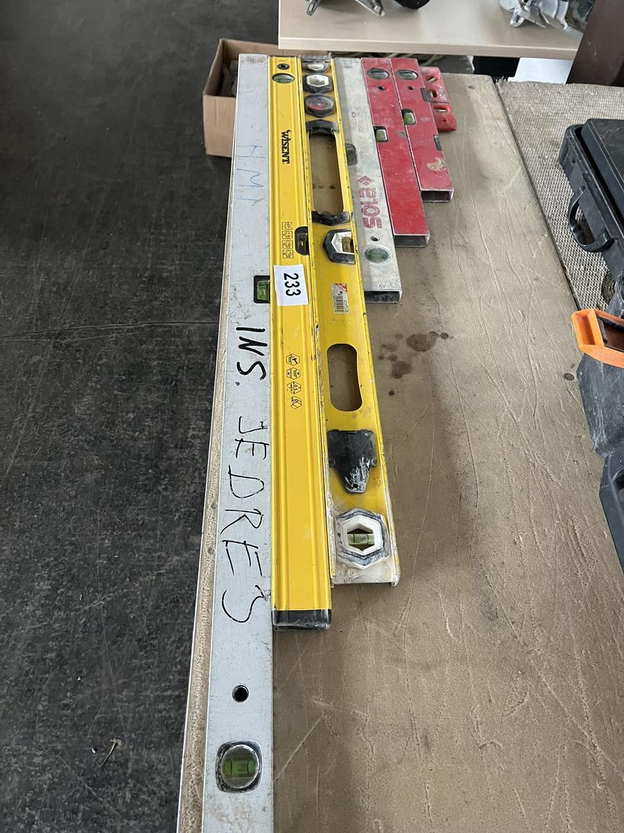 6 St&uuml;ck Wasserwaagen, diverse L&auml;ngen