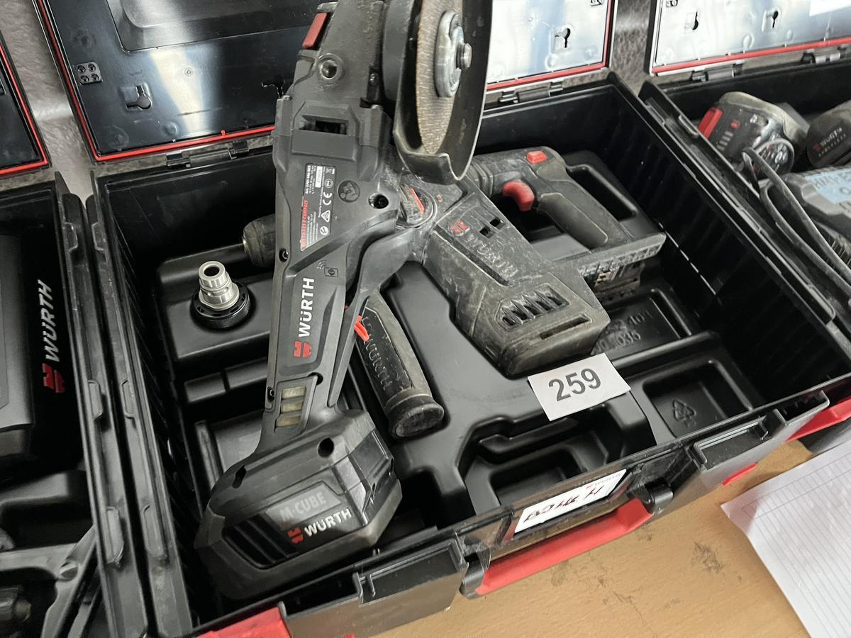 W&Uuml;RTH Akkuset bestehend aus 1 Bohrhammer ABH 18 plus 1 E Winkelschleifer 125, 1 x Akku ohne Ladeger&auml;t