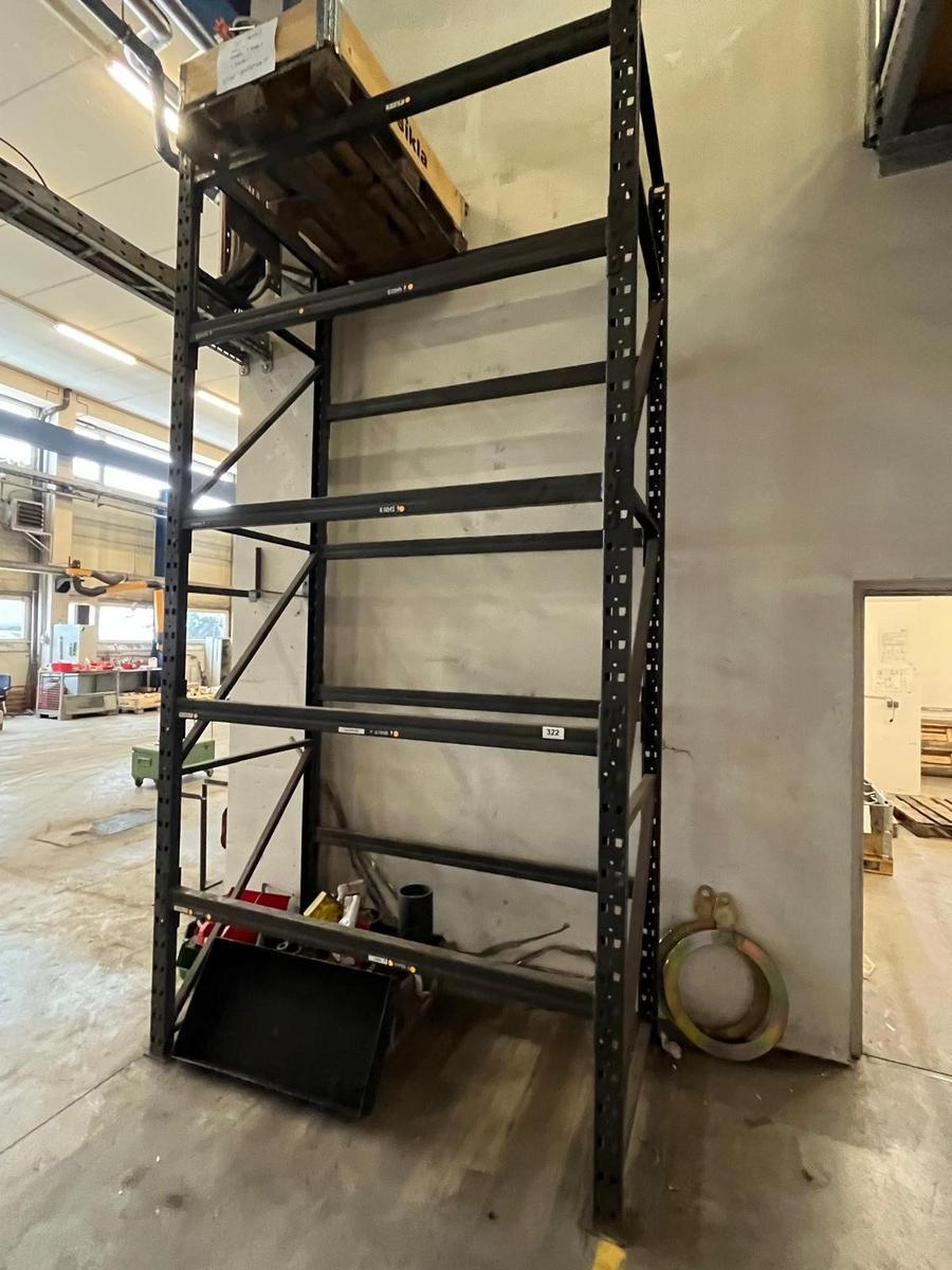 Schwerlast Palettenregal ca. 200/100/350 cm mit Einh&auml;ngebalken - Nutzlast pro Palette 800 kg