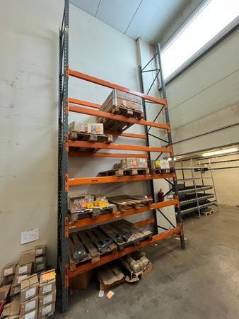 ca. 2. 7 lfm Schwerlast Palettenregalanlage H: 6 m , T: 1 m - Nutzlast pro Palette 800 kg ca. 2. 7 lfm Schwerlast Palettenregalanlage H: 6 m , T: 1 m - Nutzlast pro Palette 800 kg