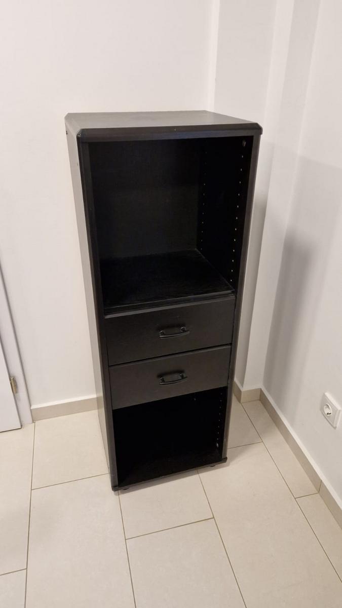 B&uuml;ro bestehend aus: Kasten mit 2 Laden 120 cm hoch, 37 cm tief, 43 cm breit, halbhoher Kasten 120 cm hoch, 37 cm tief, 83 cm breit, offener Kasten 196 cm hoch, 37 cm tief, 83 cm breit?d=2026-02-25 18:10:41