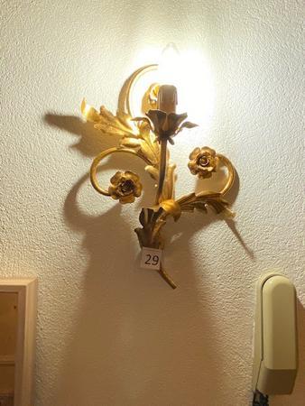 Wandleuchten vergoldet mit Blattgold Wandleuchten vergoldet mit Blattgold