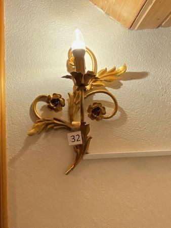 Wandleuchten vergoldet mit Blattgold Wandleuchten vergoldet mit Blattgold