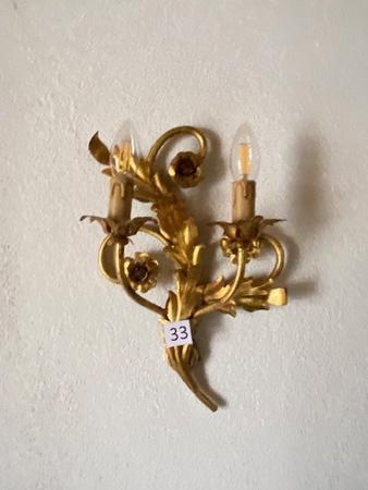 Wandleuchten vergoldet mit Blattgold Wandleuchten vergoldet mit Blattgold