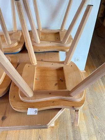 2 Holzsessel gepolstern blau 2 Holzsessel gepolstern blau