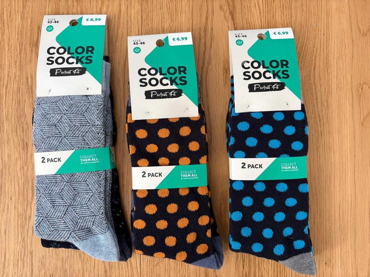 6 Paar Colorsocken Gr&ouml;&szlig;e 43-46