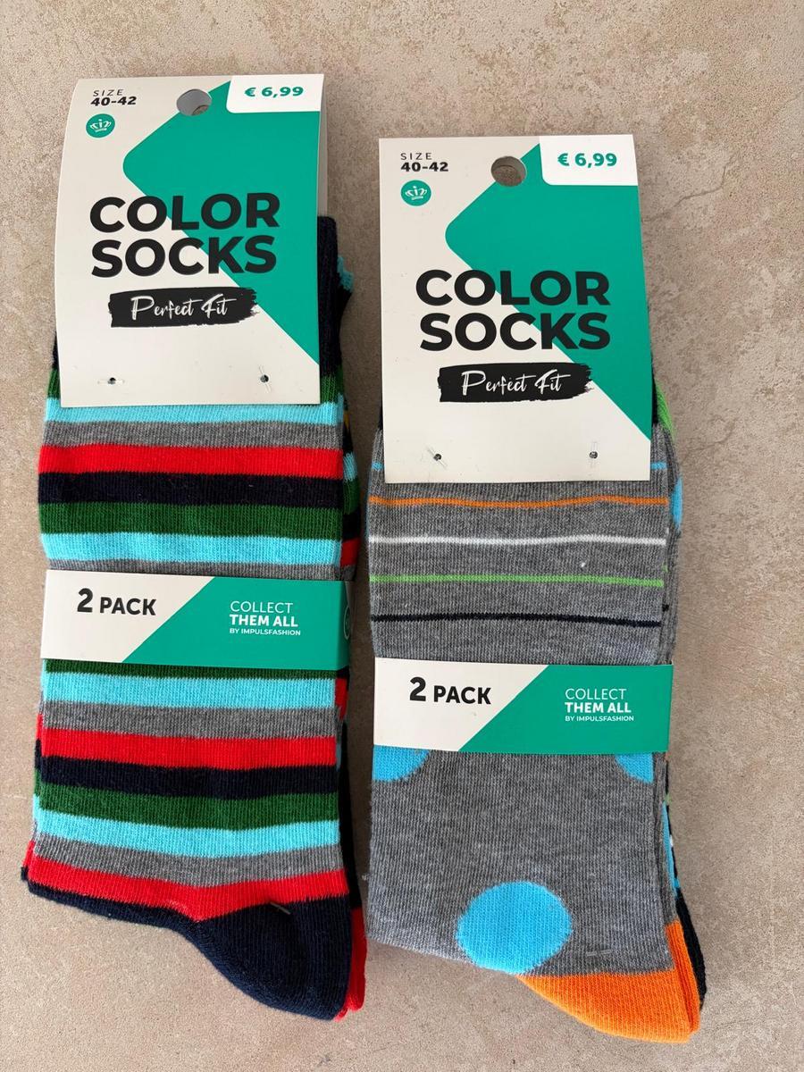 4 Paar Colorsocken Gr&ouml;&szlig;e 40-42