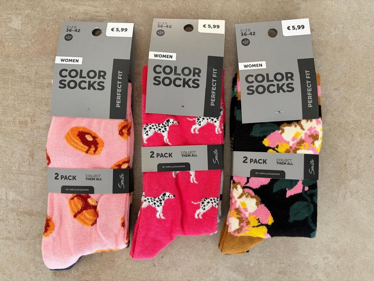 6 Paar Colorsocken Gr&ouml;&szlig;e 36-42