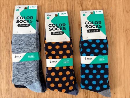 6 Paar Colorsocken Gr��e 43-46