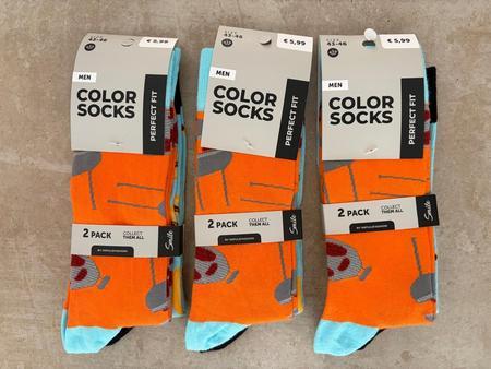 6 Paar Colorsocken Gr��e 43-46