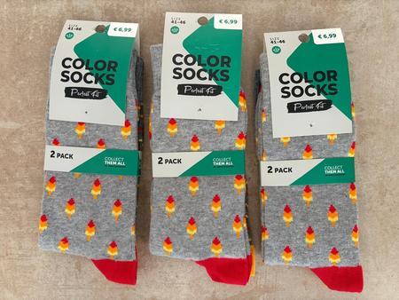 6 Paar Colorsocken Gr��e 41-46