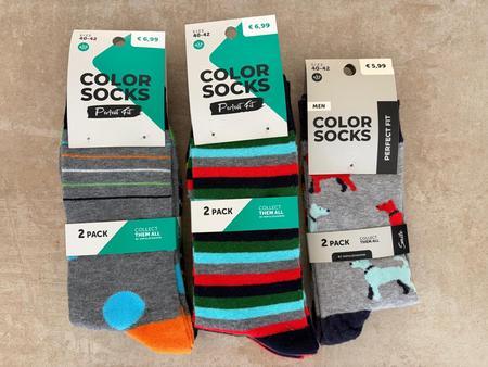 6 Paar Colorsocken Gr��e 40-42