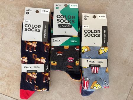 6 Paar Colorsocken Gr��e 40-46
