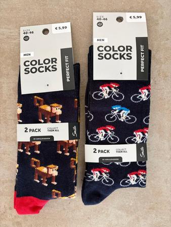 4 Paar Colorsocken Gr��e 40-46