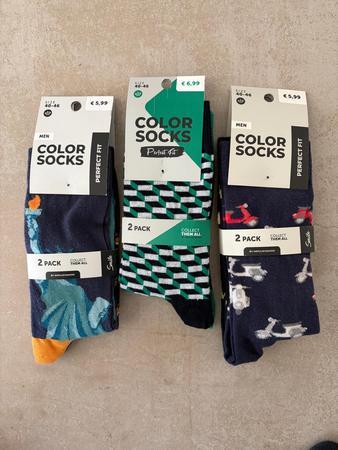 6 Paar Colorsocken Gr��e 40-46