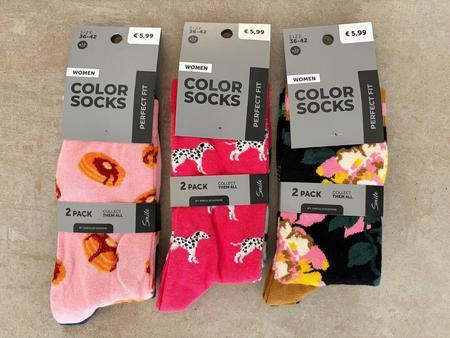 6 Paar Colorsocken Gr��e 36-42