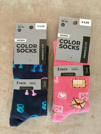 4 Paar Colorsocken Gr��e 36-42