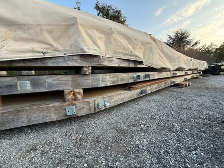 Leimbinder, 4 Stk. 160x18 - L�nge 25.5m, 2 Stk. 100x20 - L�nge 16m, 2 Stk. 46x26 - L�nge 16.5m