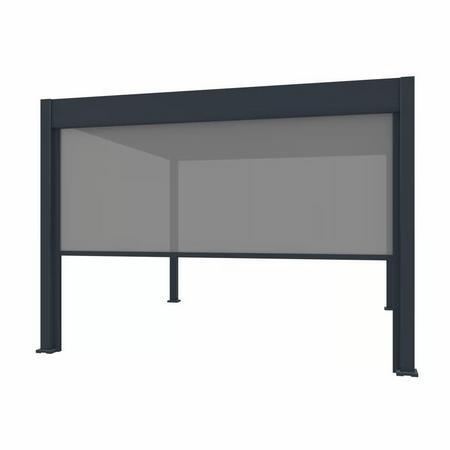 Sonne und Windschutzrollo Anthrazit, 3m, f�r 3m Seite