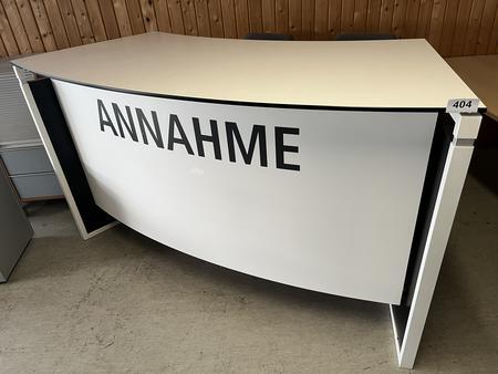 Verkaufs-,Reparaturannahmepult ca. 190/90 cm plus 2 Hocker Verkaufs-,Reparaturannahmepult ca. 190/90 cm plus 2 Hocker