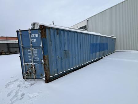 SEECONTAINER mit Doppelt�re ca. 12 x 2.43 x 2.60 m mit Doppelt�re, inkl. Inhalt an Zaunelementen, L�ftern, Holz usw. in Bausch und Bogen