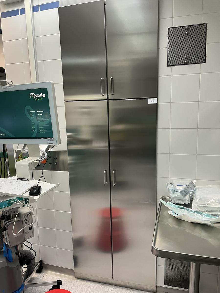 Kiefer Edelstahlschrank, 80x40x250cm