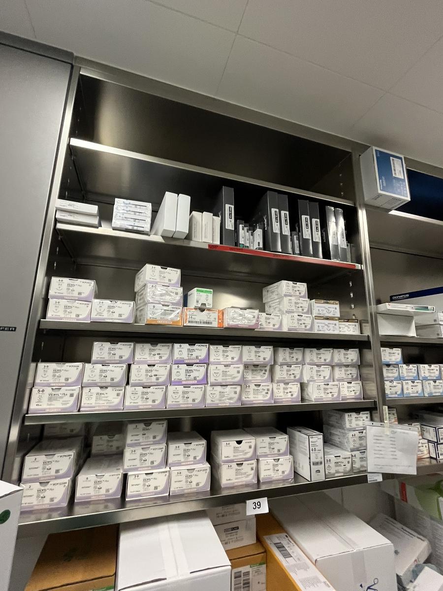 Edelstahlregal, offen, 120x40x145cm