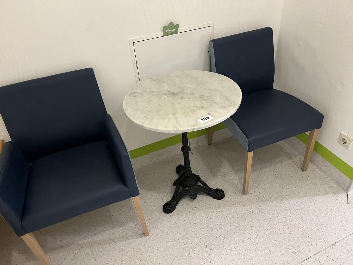 Marmortisch mit 2 Besucherst&uuml;hlen ca. 60 cm DM?d=2026-03-09 21:30:04