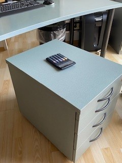 Rollcontainer mit 4 Laden, H&ouml;he 55cm, Breite 44 cm, Tiefe 60 cm