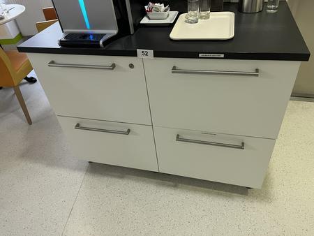 Schrankmodul, freistehend, mit Laden, 125x65x93cm