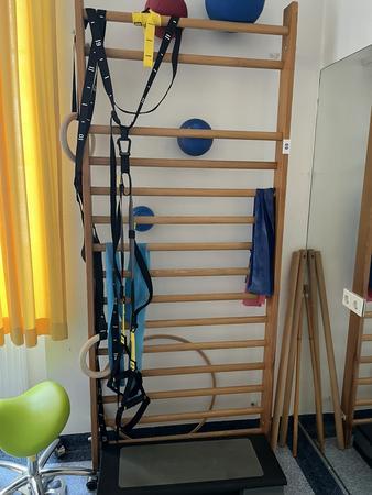 Sprossenwand mit Wandhalterung, ca. 100x240cm