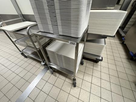 Transportwagen in Edelstahl ca. 50/55/85cm